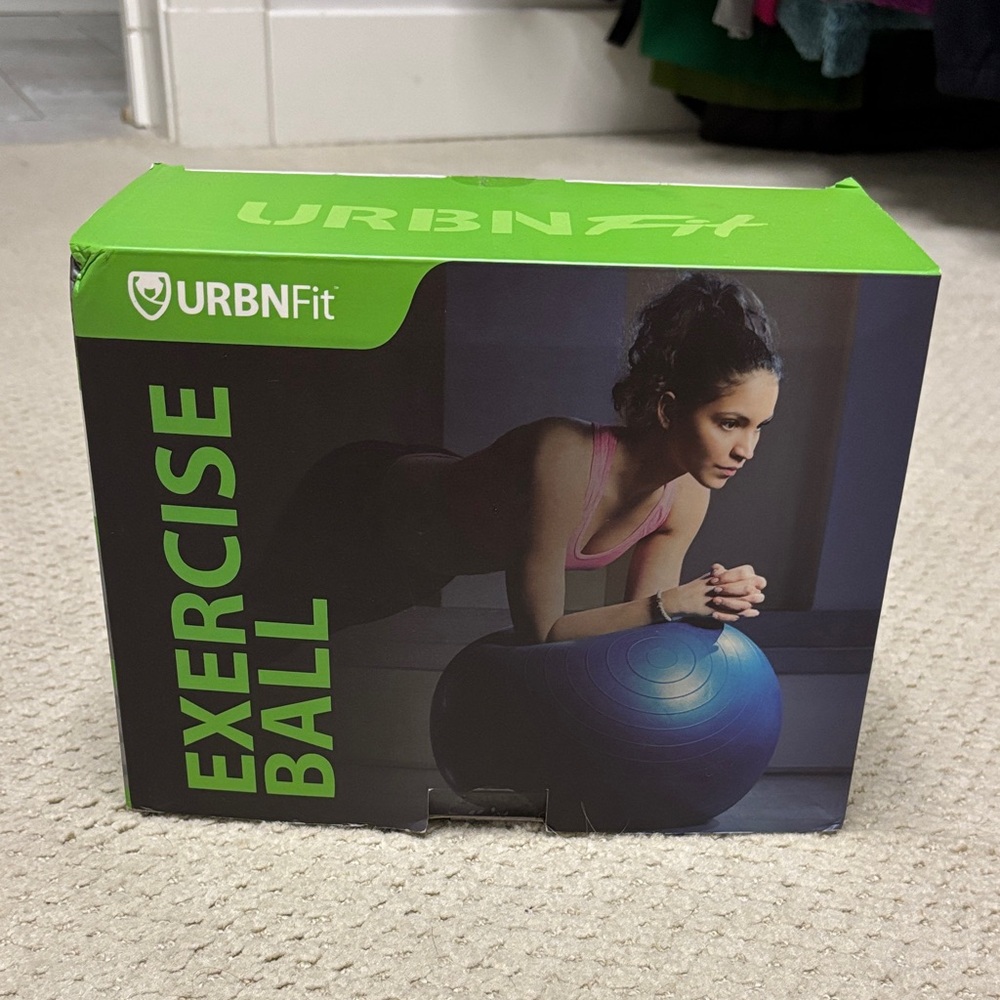 URBNFit Exercise Ball - Box never opened - Brand new! - 26” - Yellow